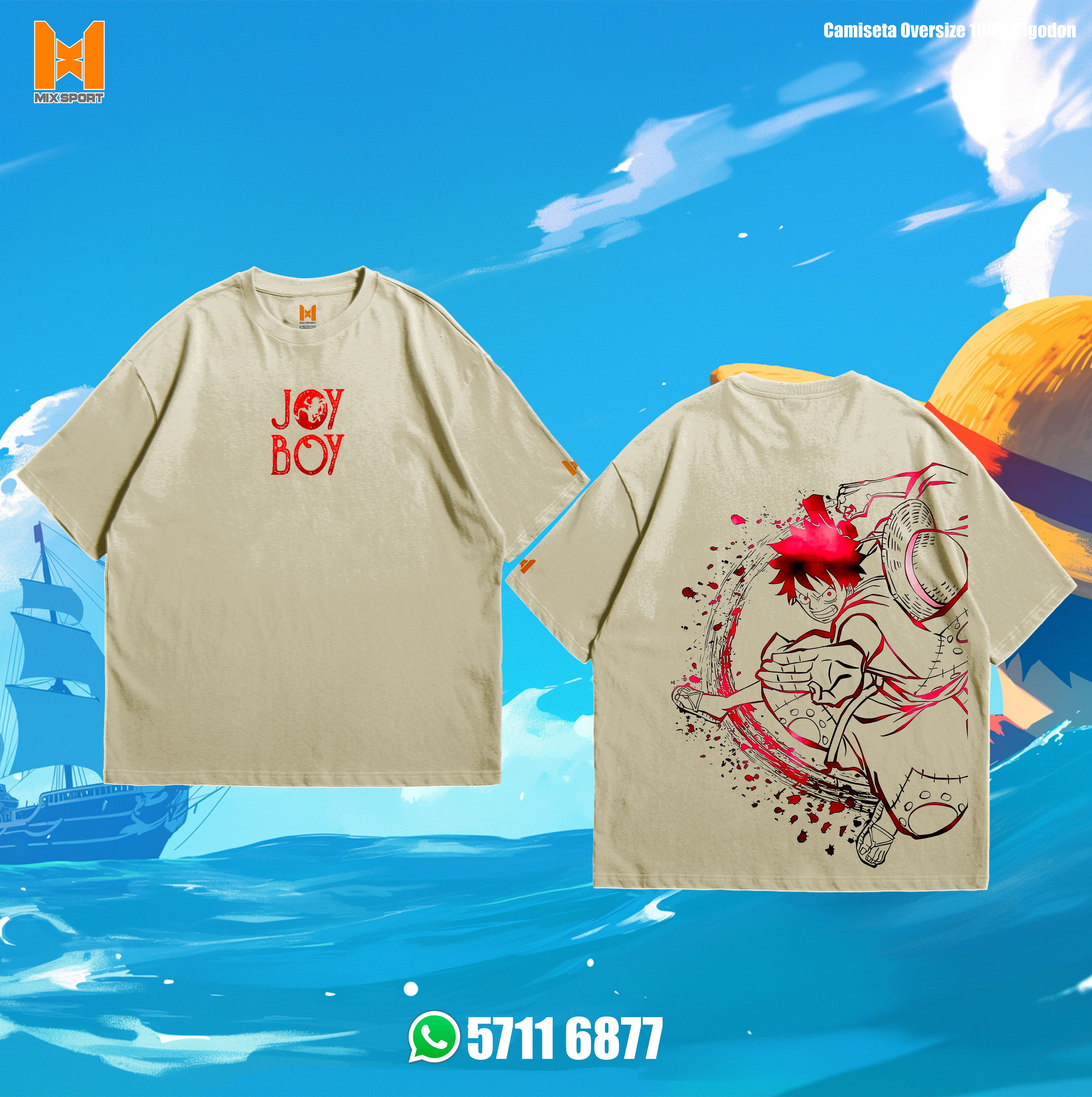 OVERSIZE SOLID - LUFFY JOYBOY