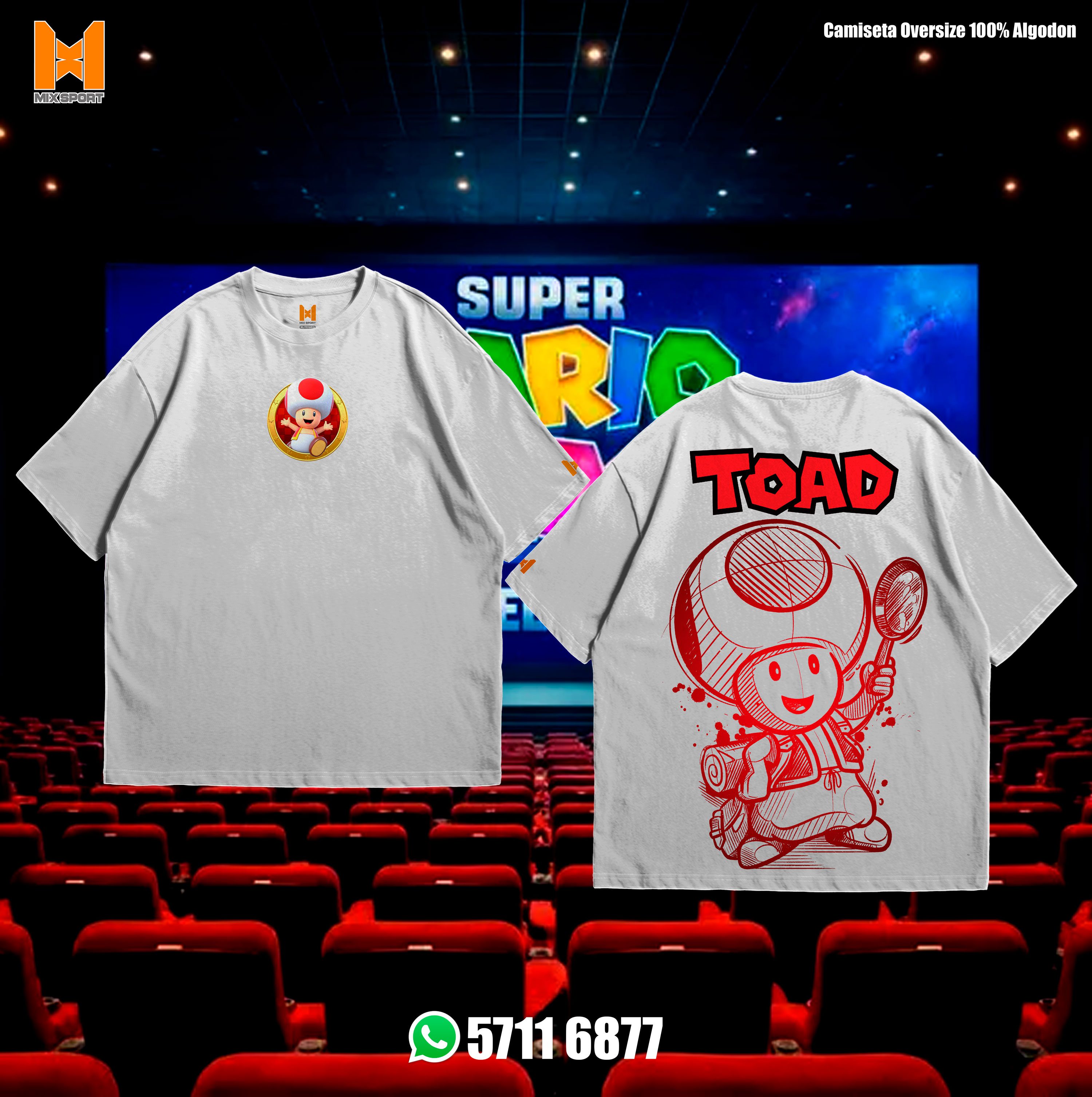 OVERSIZE SOLID - TOAD AVENTURERO