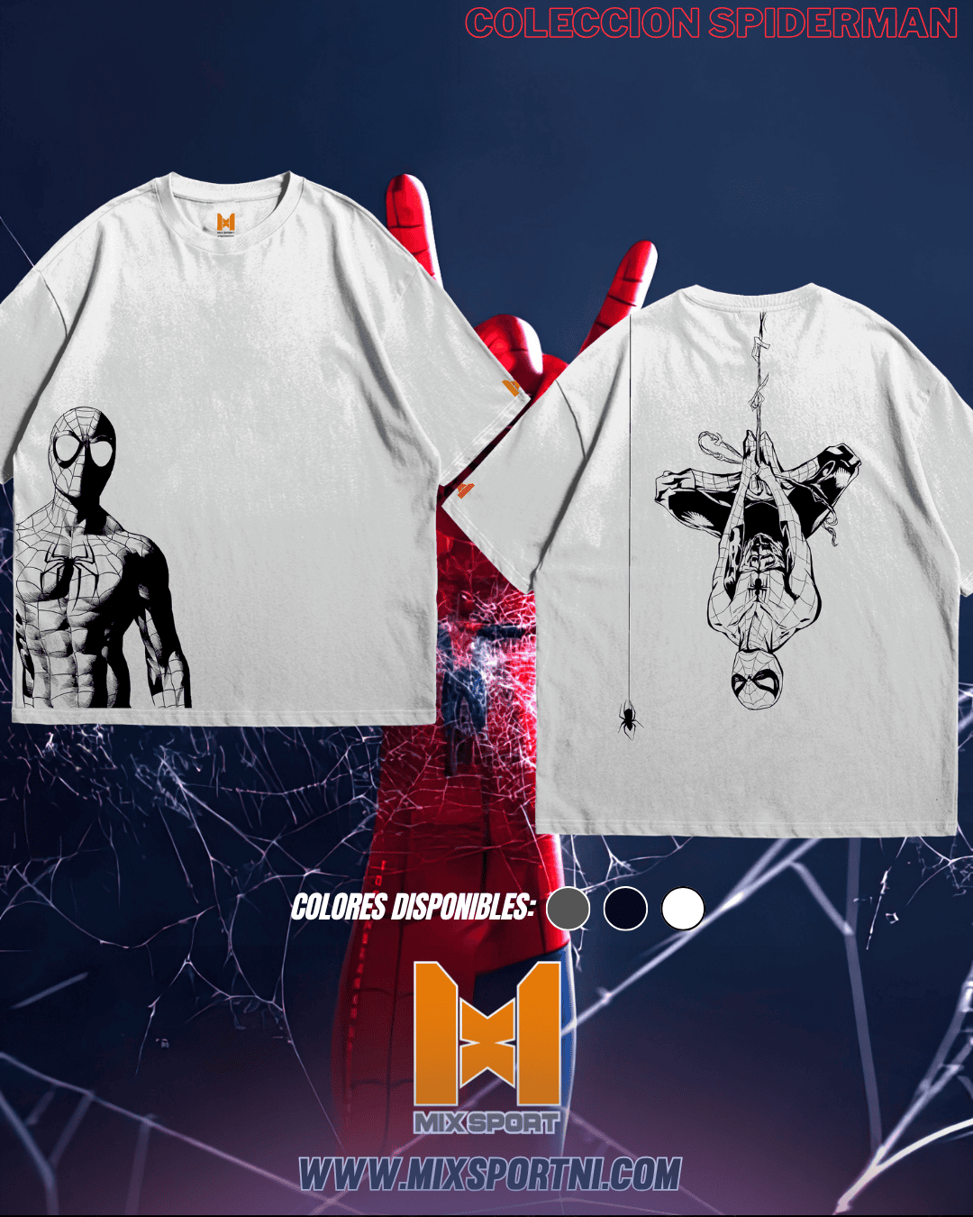 OVERSIZE SOLID - SPIDY DOWN