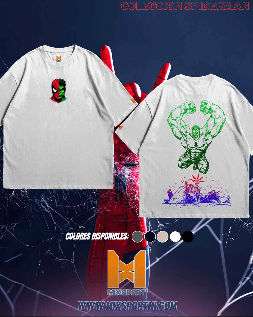 OVERSIZE SOLID - SPIDERMAN VS HULK